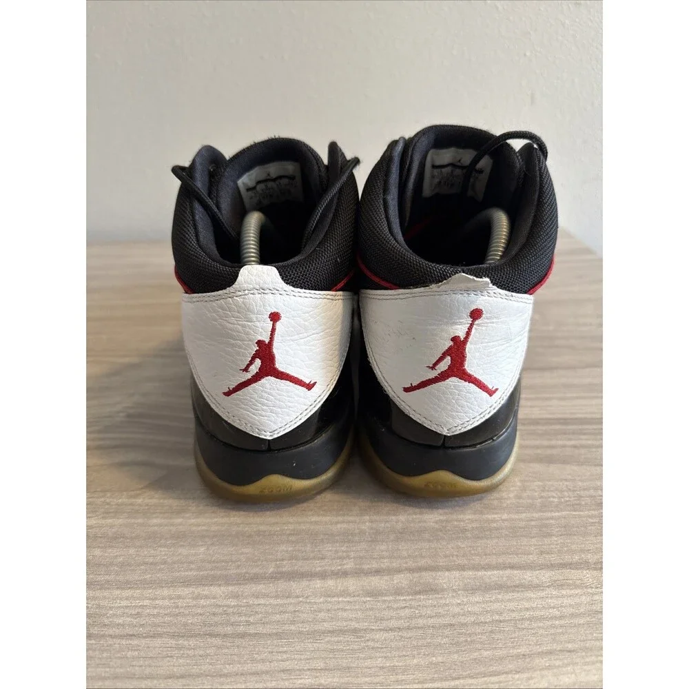 Air Jordan 616846-102 Prime Flight Men’s‎ Basketball Sneakers White Black Sz 10